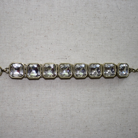 Chloe + Isabel Jewelry - Retro Glam Square Cut Crystal Bracelet